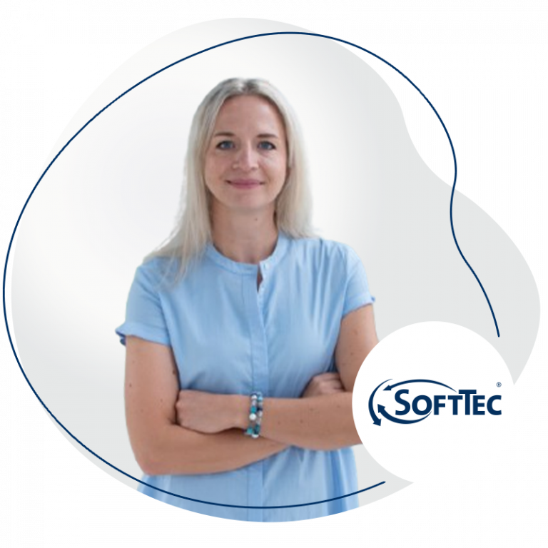 Carolin Kringe, Head of Sales&Marketing der SoftTec GmbH, ist gerne für Sie da.