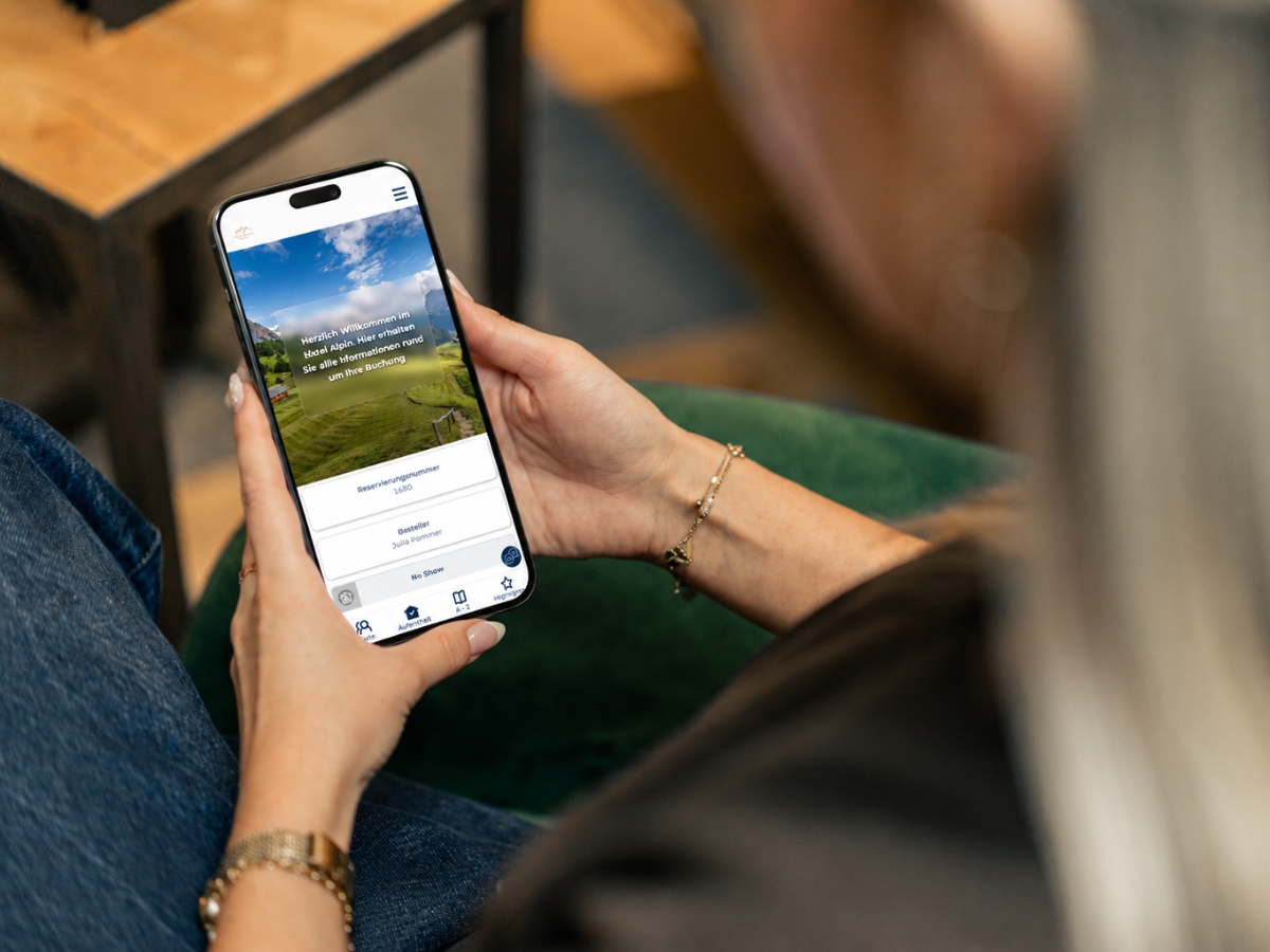 Digitaler Gäste-Account der SoftTec Cloud Hotelsoftware auf dem Smartphone