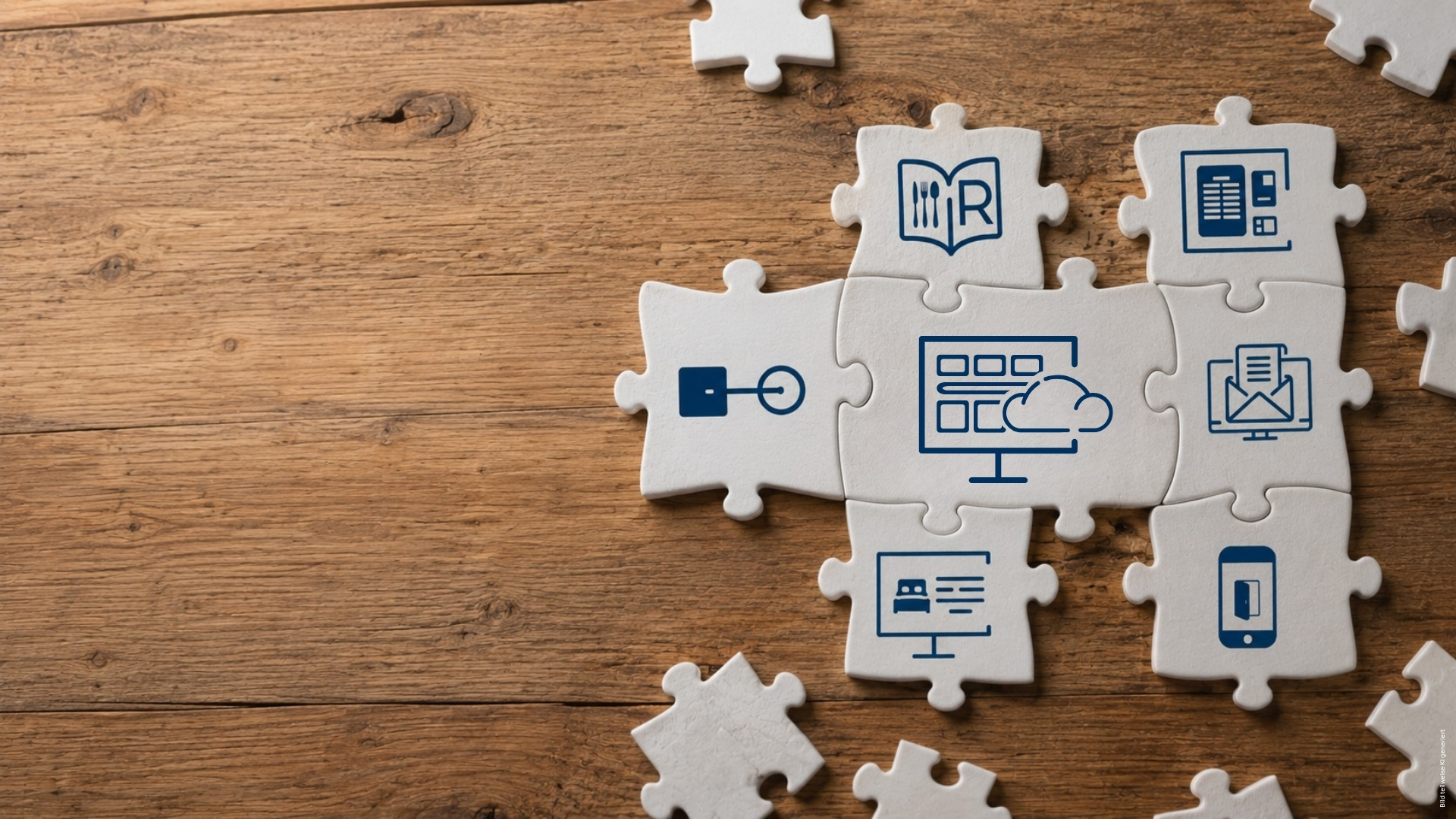 Module der SoftTec Cloud Hotelsoftware als Puzzleteile