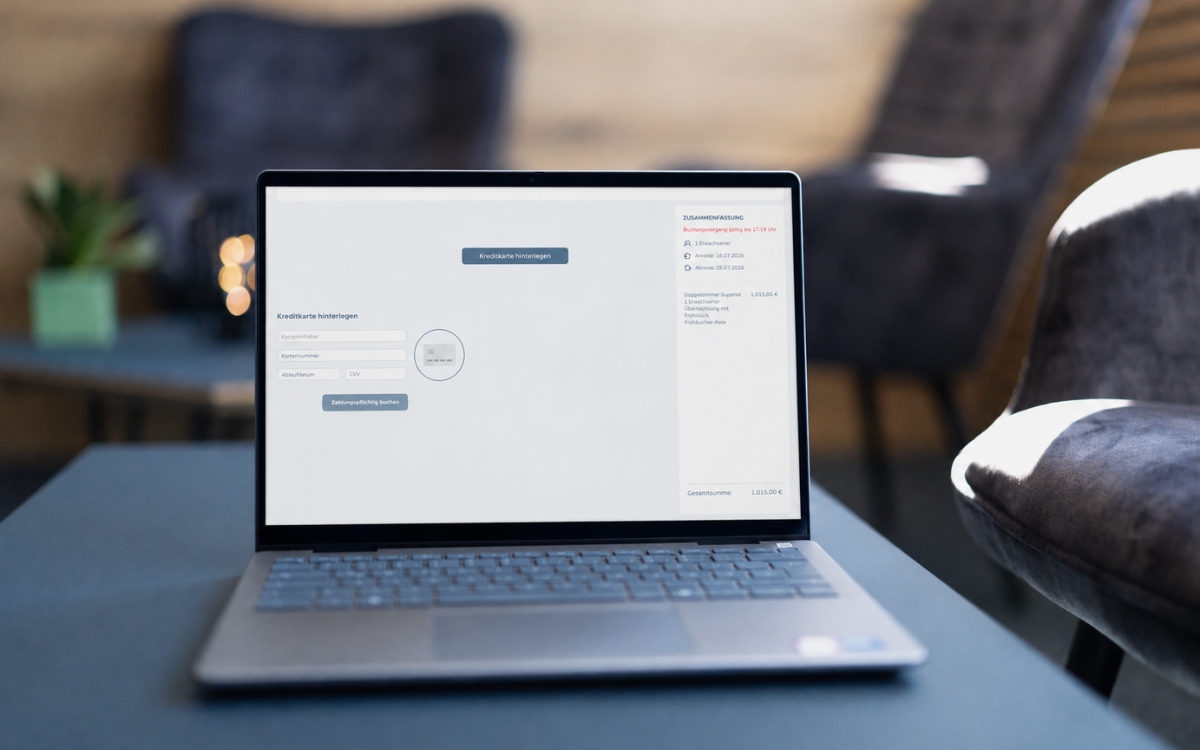 Online-Buchung im E-Commerce mit integrierter Zahlung