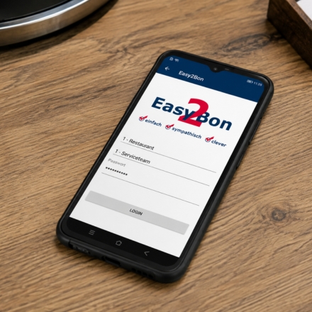 Easy2Bon Mobile App auf dem Smartphone
