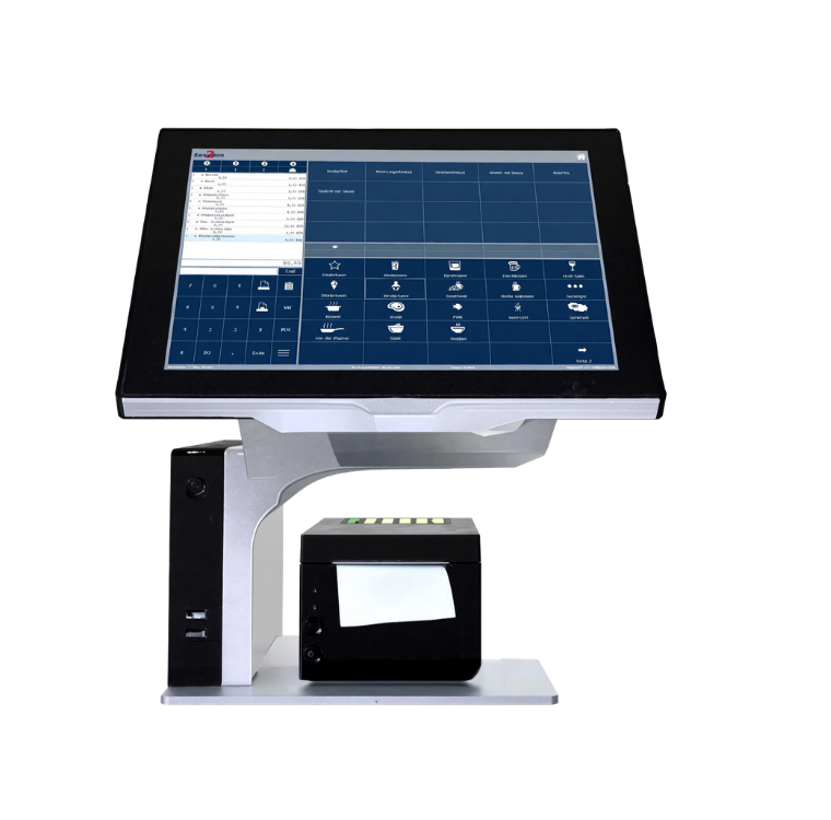 Easy2Bon Kasse, stationäres Kassenterminal mit 15 Zoll Touchdisplay