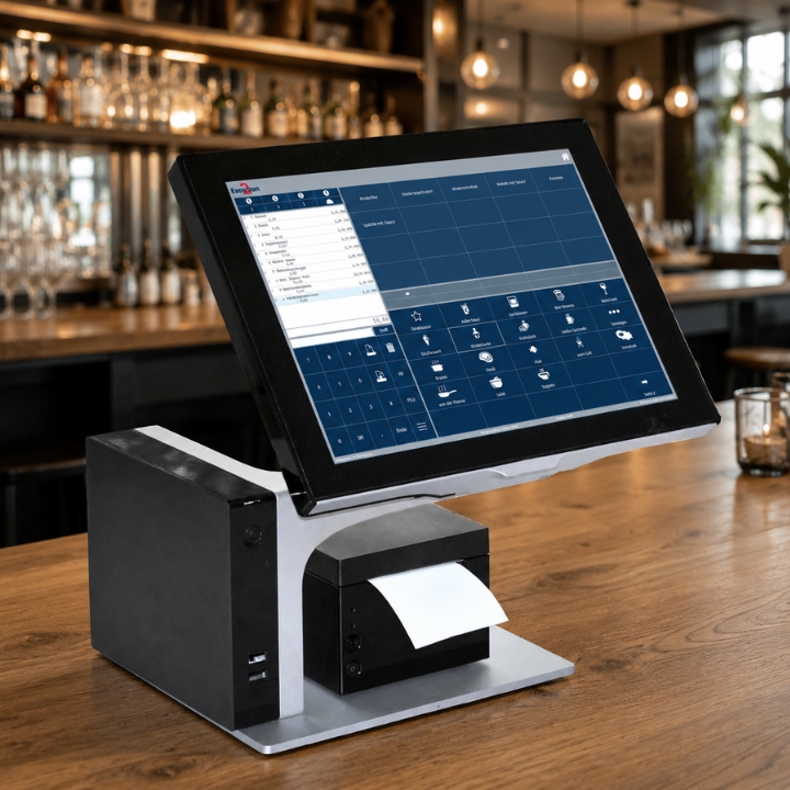 Easy2Bon Kasse auf dem Tresen eines Restaurants
