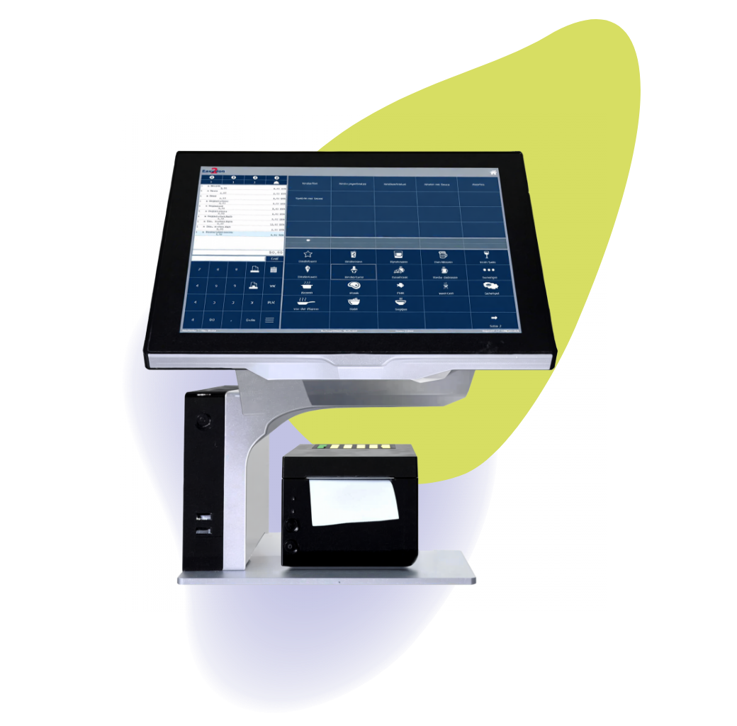 Easy2Bon Kassensystem mit Touchdisplay und Bondrucker