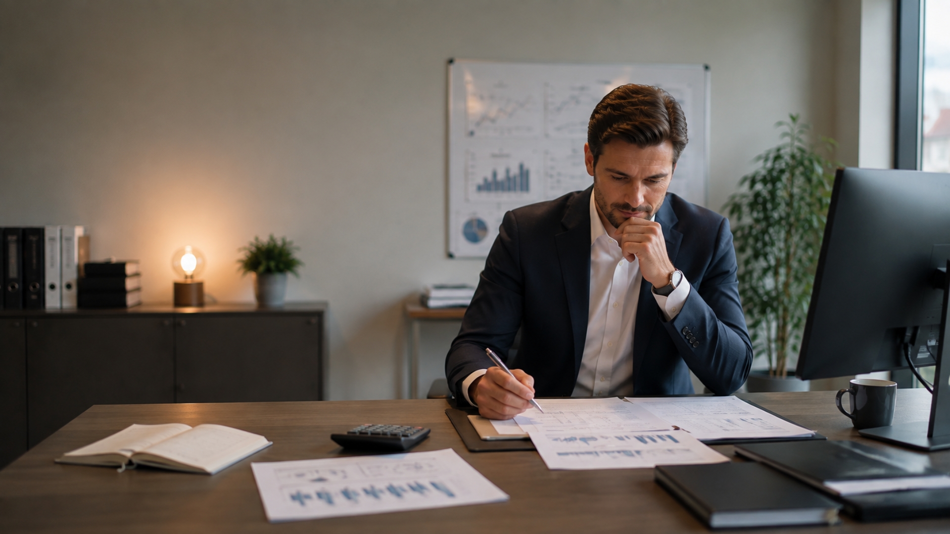 Revenue-Manager analysiert Raten, Auslastung und Umsatzkennzahlen seines Hotels