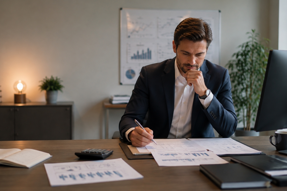 Revenue-Manager wertet Auslastung und Kennzahlen des Hotels aus