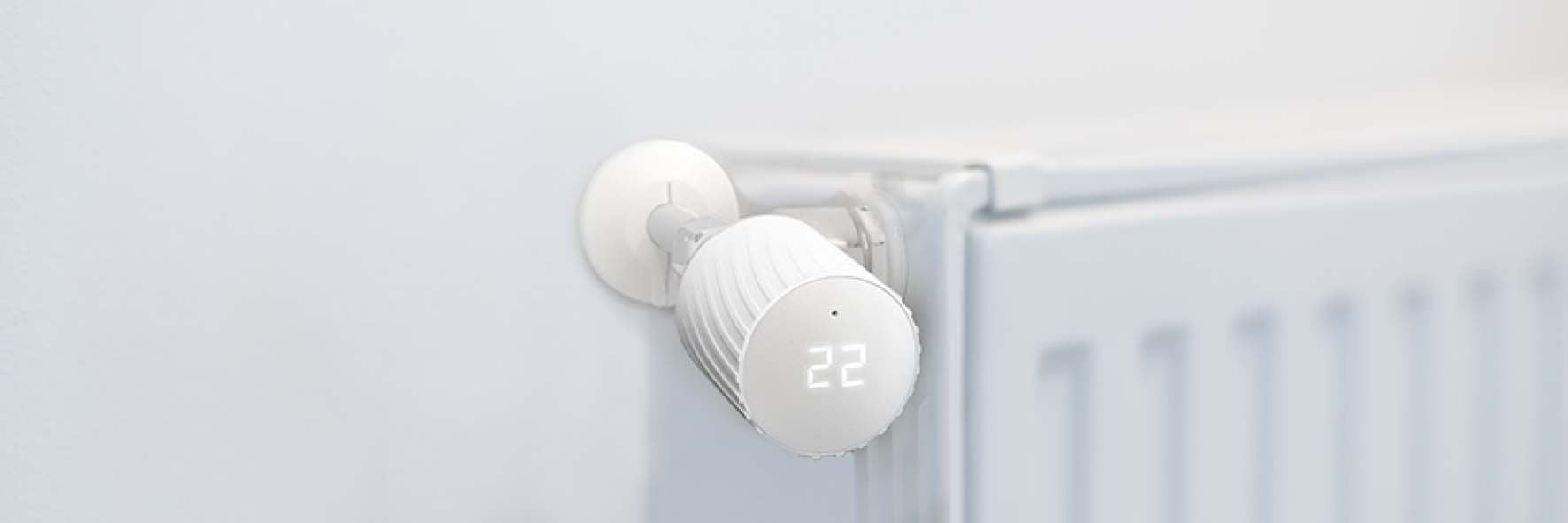 SoftTec Thermostat am Heizkörper im Hotelzimmer